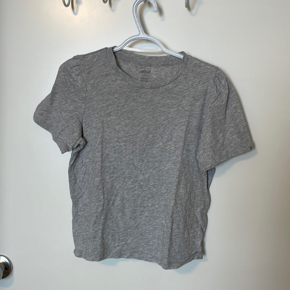 Grey aerie T-shirt with sleeve details